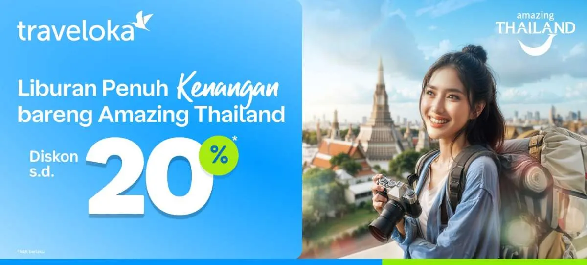 Traveloka Bersama Tourism Authority of Thailand, Hadirkan Amazing Thailand Deals 
