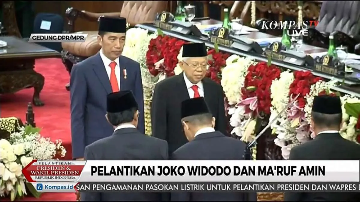 Sah, Jokowi-Ma'ruf resmi dilantik jadi presiden dan wapres periode 2019-2024
