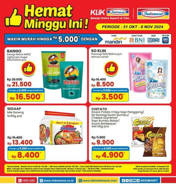 Promo Indomaret 31 Oktober-6 November 2024 Hemat Minggu Ini