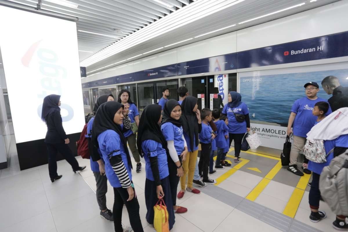 Elnusa Petrofin Bersama MRT Jakarta Berbagi Keceriaan dengan Anak Yatim dalam Tamasya Seru Jakarta
