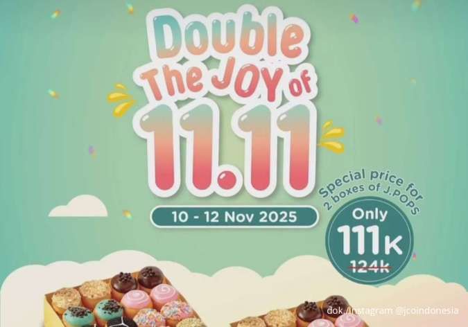 Hari Terakhir Promo 11.11 J.CO, Nikmati 2 Box J.POPS Favorit Hemat Cuma Rp 111K