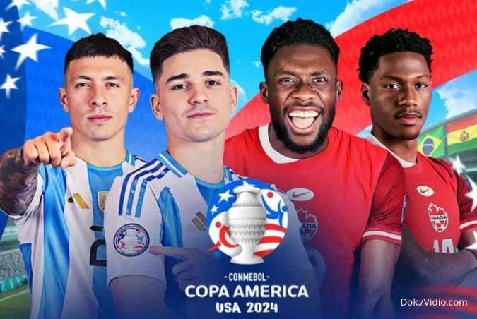 Link Live Streaming Argentina vs Kanada, Semifinal Copa America 2024