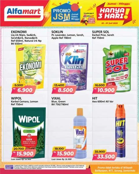 Promo JSM Alfamart Periode 25-27 Juli 2025