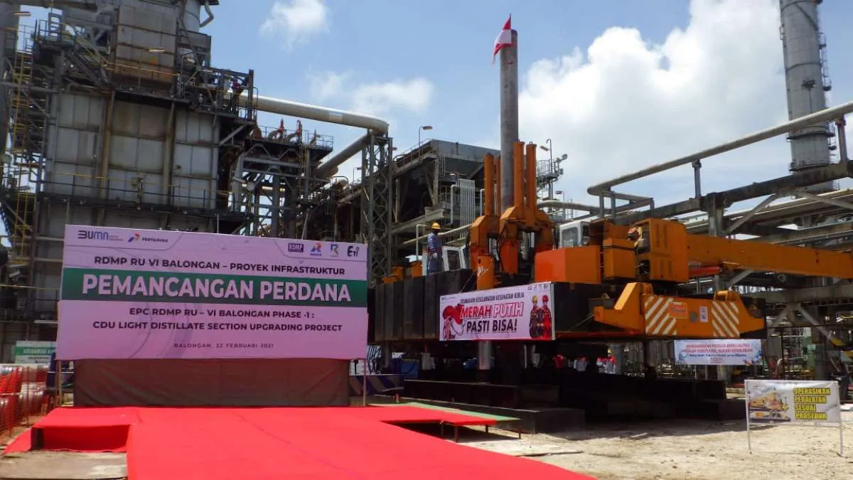 Pertamina lakukan pemancangan perdana proyek RDMP RU VI Balongan fase 1