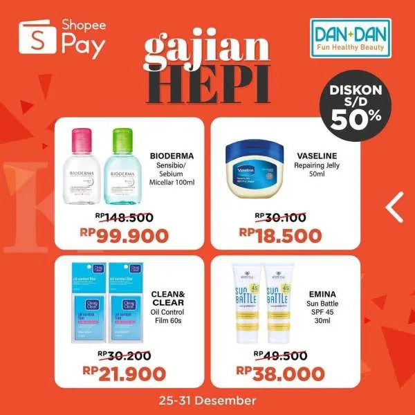 Promo DAN+DAN Gajian Hepi 25-31 Desember 2021