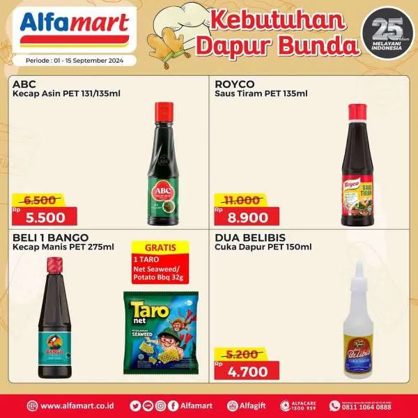 Promo Alfamart Kebutuhan Dapur Periode 1-15 September 2024