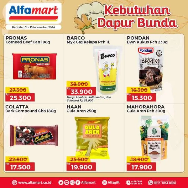 Promo Alfamart Kebutuhan Dapur Periode 1-15 November 2024