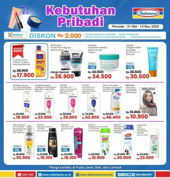 Promo Indomaret Super Hemat Periode 31 Oktober-13 November 2024