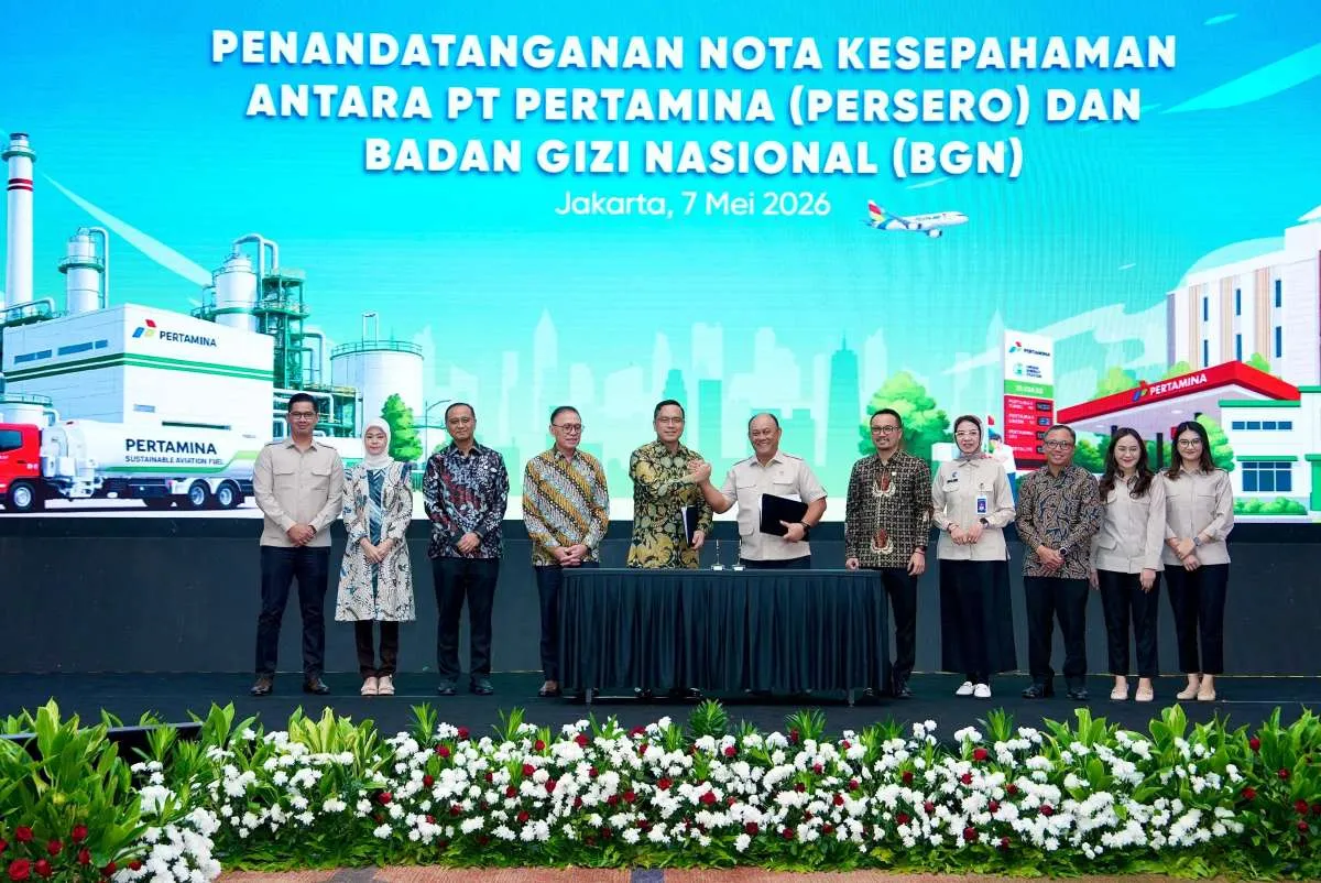 Pertamina dan BGN Olah Minyak Jelantah Jadi Bahan Bakar Pesawat Rendah Karbon
