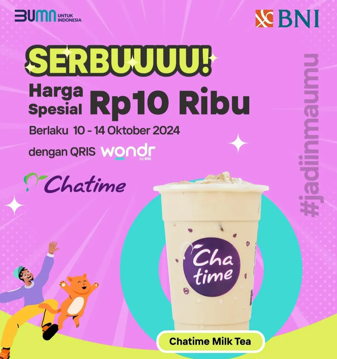 Promo 10.10 Wondr by BNI x Chatime