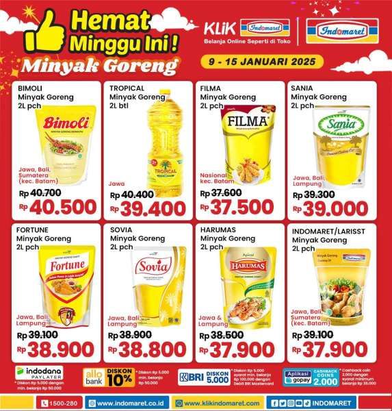 Promo Minyak Goreng di Indomaret 9-15 Januari 2025 Hemat Minggu Ini