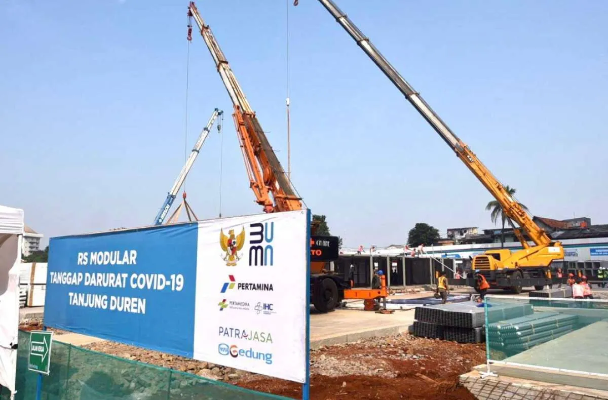 Berkapasitas 300 tempat tidur, Pertamina bangun RS Darurat Covid-19 di Tanjung Duren