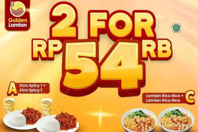 Promo Golden Lamian 7-8 Maret 2023, Menu Lamian-Ayam Spicy 2 Porsi Rp 54.000