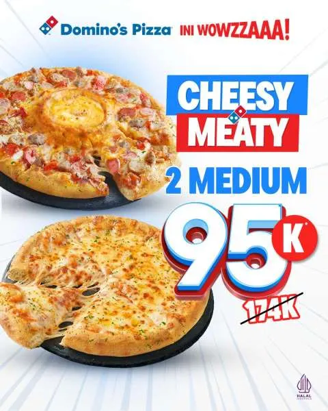 Promo Dominos Pizza Paket 2 Medium Hemat