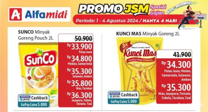 Promo JSM Alfamidi Periode 2-4 Agustus 2024, Kiwi hingga Jagung Manis Lebih Murah