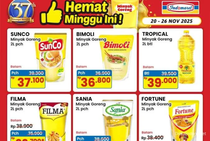 Katalog Promo Indomaret Minyak Goreng Pouch Hemat 2 Liter, Cek Sekarang!