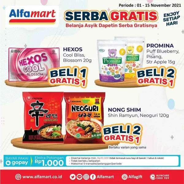 Promo Alfamart Serba Gratis 1-15 November 2021