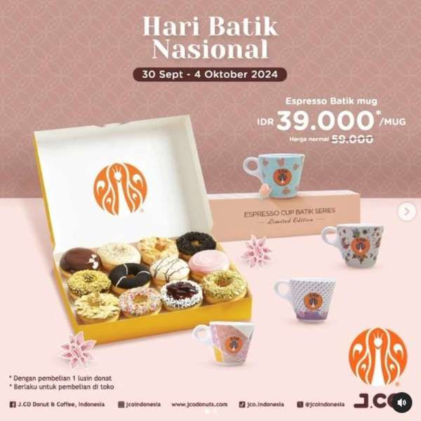 Promo J.CO Spesial Hari Batik Nasional 2024