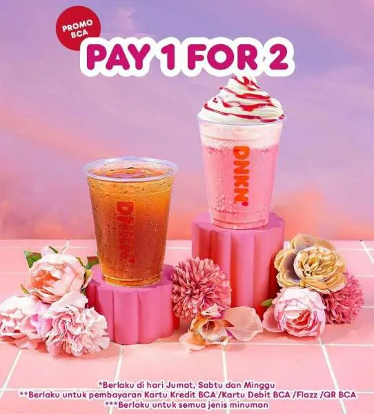Promo Dunkin Weekend 3-5 Februari 2023 Pay 1 For 2