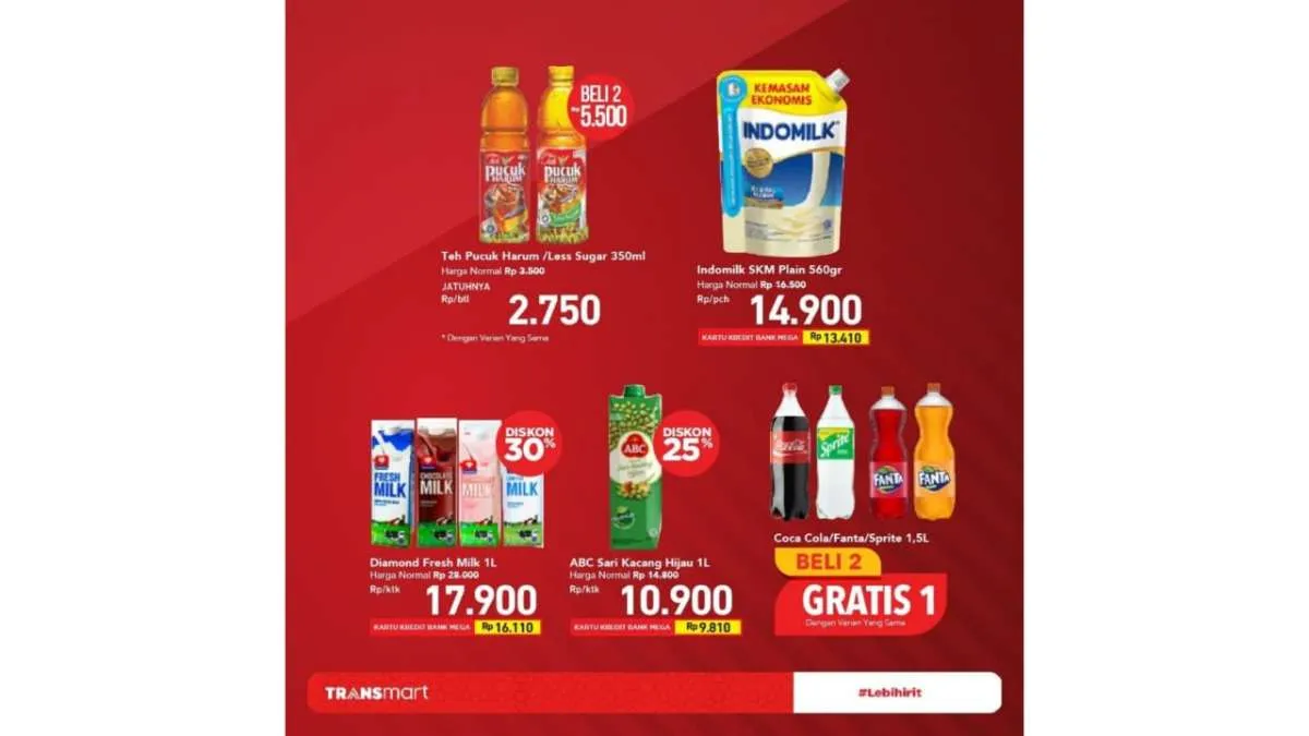 Promo Transmart Carrefour weekday 14 Juni 2021, diskonan produk kebutuhan harian!