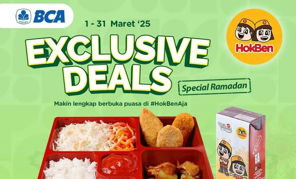 Promo HokBen dan BCA Spesial Ramadan Maret 2025, Gratis Bento Ramadan 2 Atau 4
