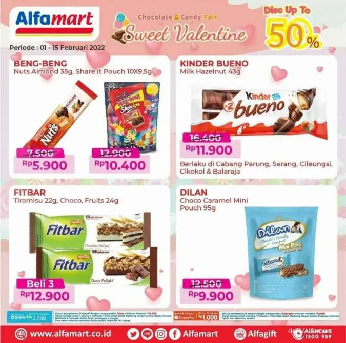 Promo Alfamart Sweet Valentine 1-15 Februari 2022