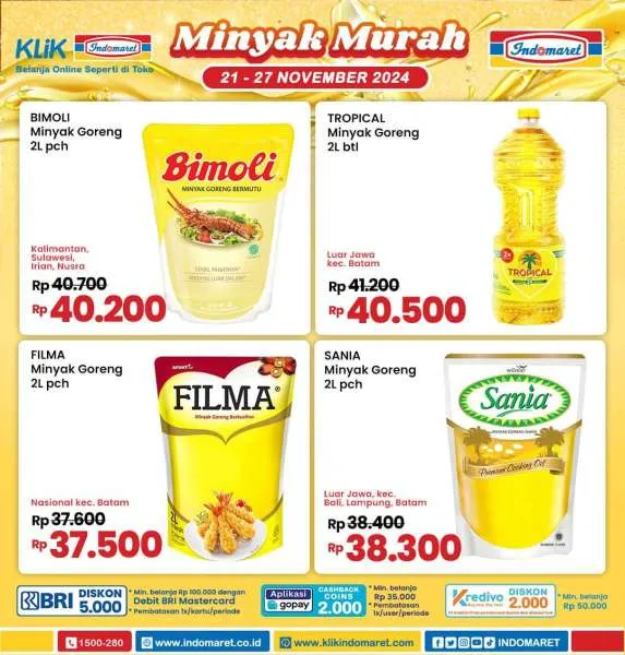 Promo Indomaret Minyak Murah Periode 21-27 November 2024