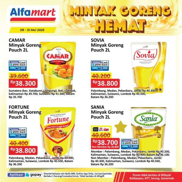 Promo Minyak Goreng Hemat di Alfamart 9-15 Mei 2025