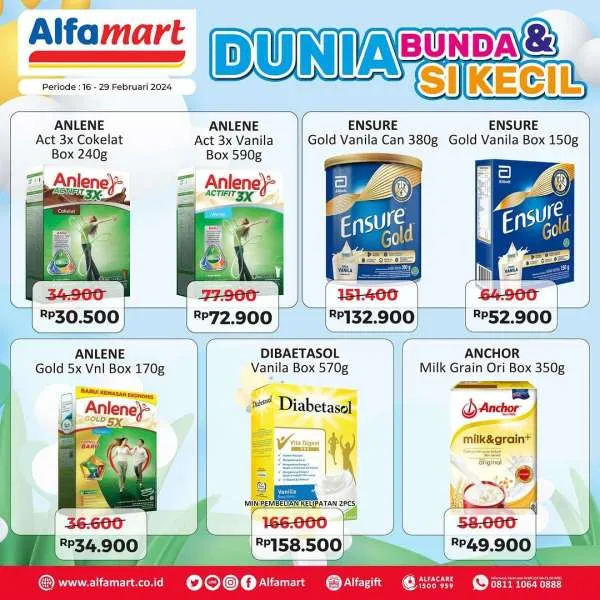 Promo Alfamart Dunia Bunda & Si Kecil Periode 16-29 Februari 2024