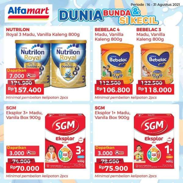 Promo Alfamart Spesial Susu dan Body Care Anak, Berlaku Hingga 31 Agustus 2021