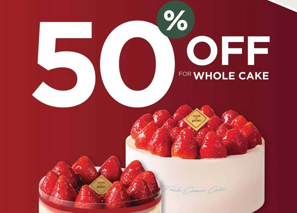 Terbatas! Promo Kemerdekaan Tous Les Jours 8-21 Agustus, Whole Cake Viral Diskon 50%