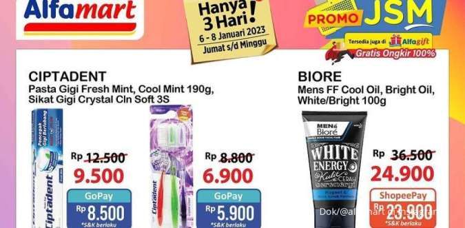 Harga Promo JSM Alfamart 8 Januari 2023, Lebih Murah dengan Gopay dan ShopeePay