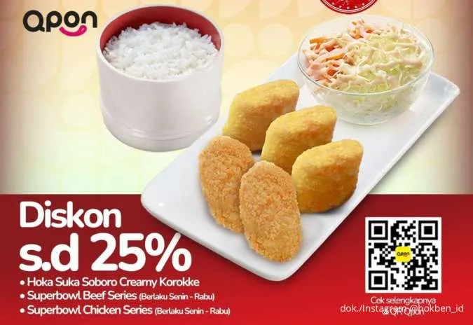 Dapatkan Diskon sampai 25% dengan Promo HokBen x Qpon, Cuma di Desember 2025 Saja