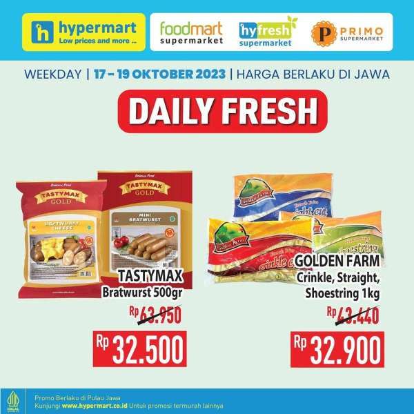 Promo Hypermart Terbaru 17-19 Oktober 2023, Hyper Diskon Weekday Pertengahan Bulan