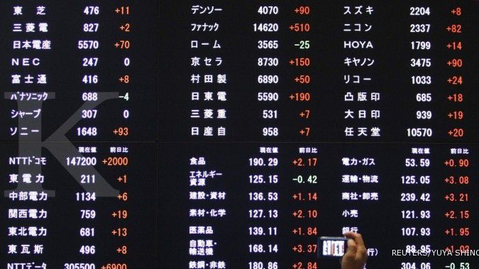Yen perkasa, Topix dan Nikkei sama-sama terpuruk