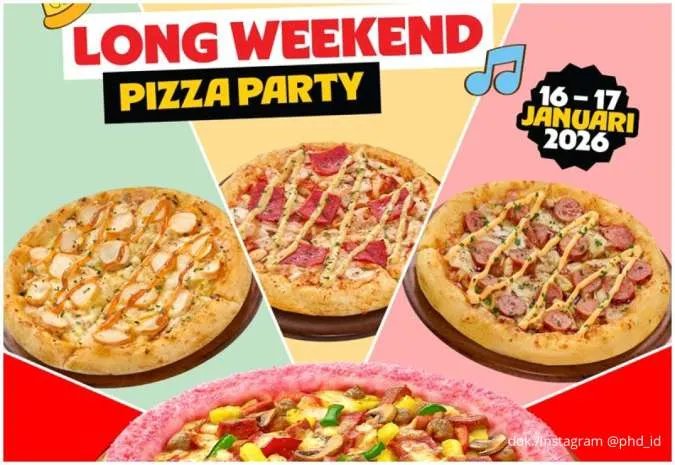 Cuma 2 Hari! Promo PHD Long Weekend dengan 2 Bundle Pizza Harga Istimewa