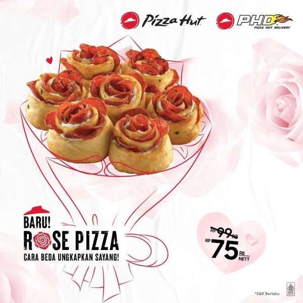 Promo Pizza Hut Terbaru 1 Februari 2023, Ungkapkan Sayang dengan Rose Pizza