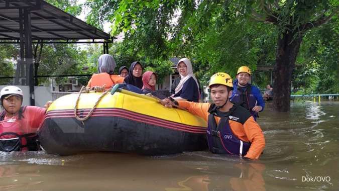 OVO ajak pengguna donasi digital untuk banjir