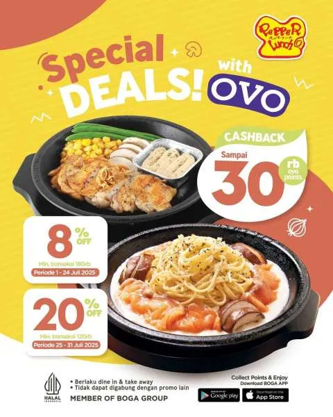 Promo Pepper Lunch Special Deals dengan OVO