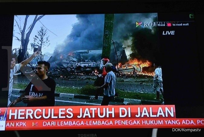 Hercules jatuh setelah take off 2 menit