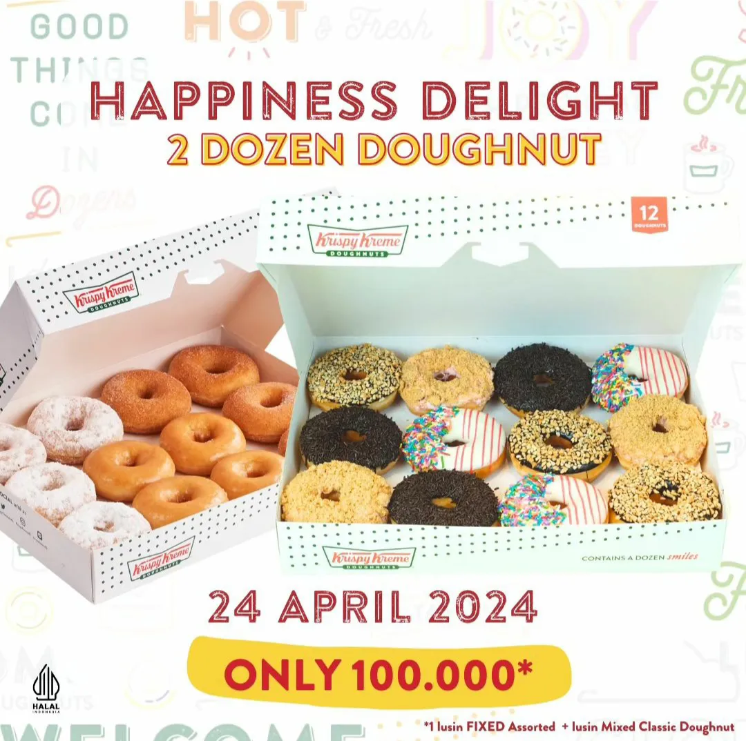 Promo Krispy Kreme khusus 24 April 2024