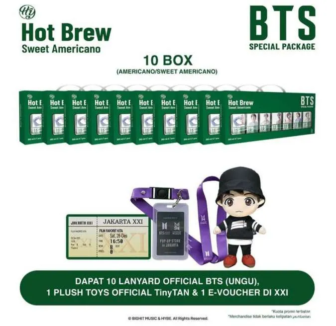 BTS Coffee Limited Edition: Promo XXI Cafe x KPFY