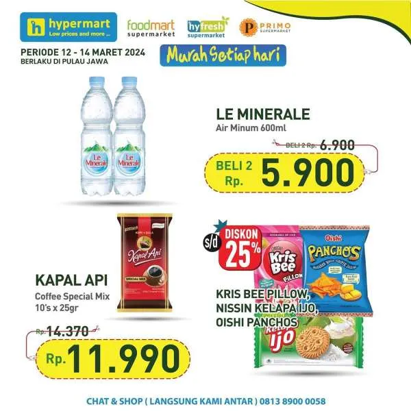 Promo Hypermart Hyper Diskon Weekday Periode 12-14 Maret 2024