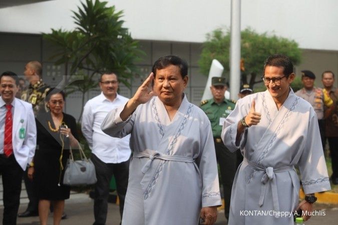 Prabowo dan Sandiaga jalani tes kesehatan Senin (13/8) pagi 
