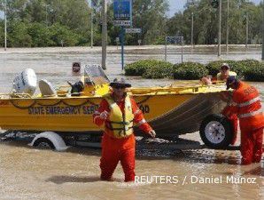 Banjir Australia membuat bursa Asia goyang