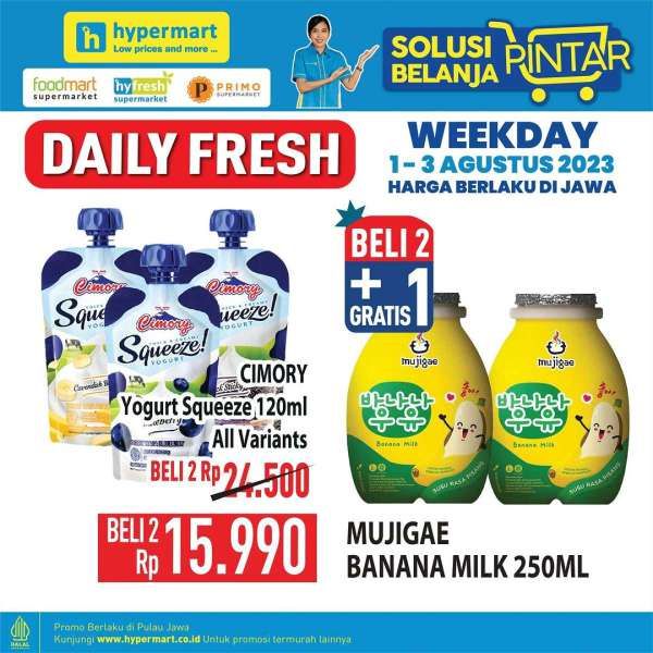 Katalog Harga Promo Hypermart Weekday 1-3 Agustus 2023