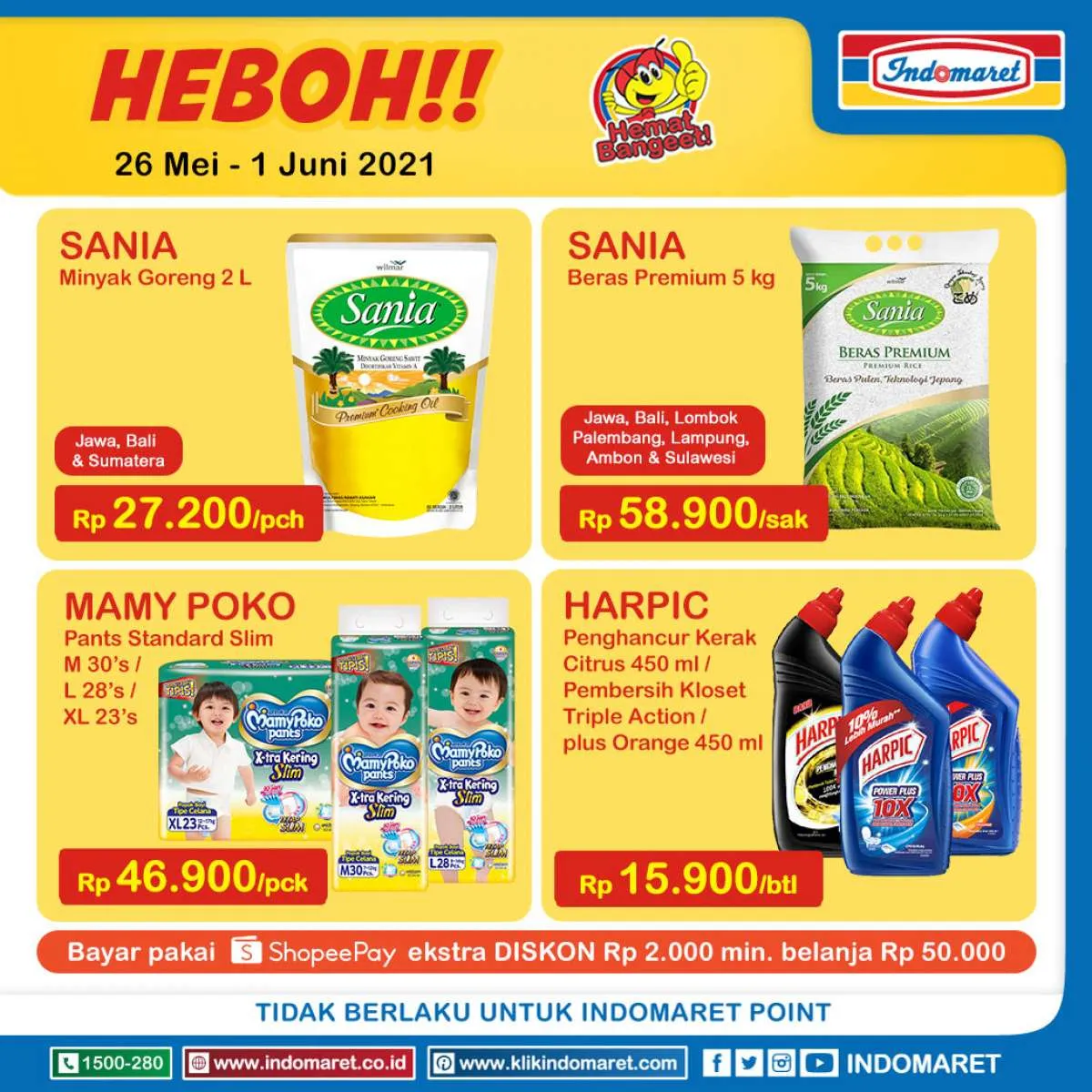 Promo Indomaret Hanya 5 Hari, diskon 30 Mei 2021!