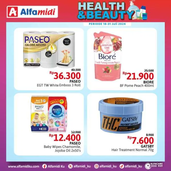 Promo Alfamidi Health & Beauty Periode 16-31 Juli 2024