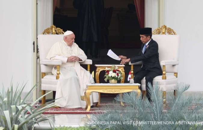 Sejumlah Pejabat dan Tokoh Agama Dampingi Presiden Jokowi Bertemu Paus Fransiskus