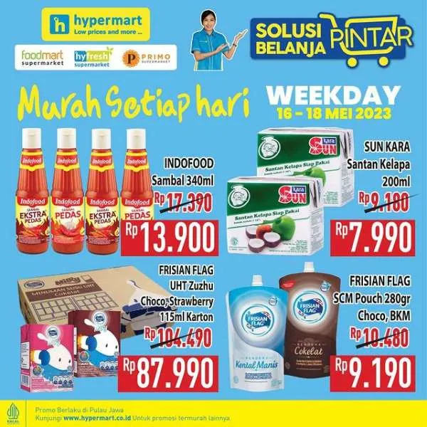 Promo Hypermart Hyper Diskon Weekday Periode 16-18 Mei 2023